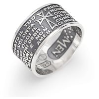 Anello Amen Padre Nostro in Argento PNB925-20 - PNB925-22